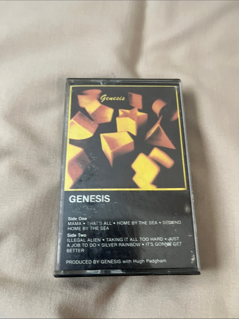 Genesis Cassette Tape - White Tape with Black & Yellow Cover - Picture 3 of 3